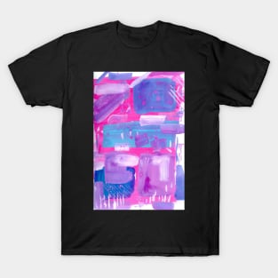 Three colour abstract T-Shirt